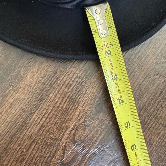 Belfry Classic Black Wool Fedora - Picture 11 of 12